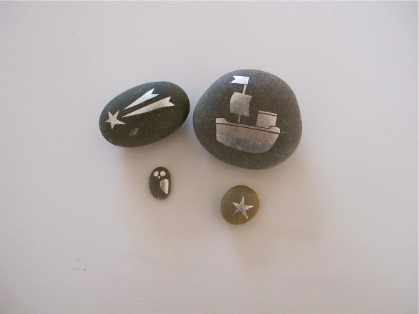 a tugboat, a shooting star, a lonestar and a tiny owl